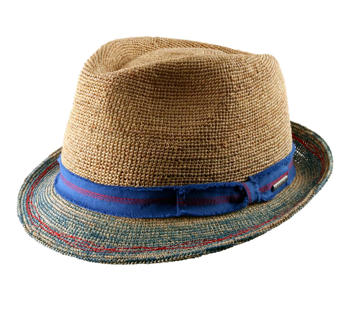 Stetson Sombrero de Paja Licano Toyo Trilby Hombre Playa Sol con Banda Grosgrain Primavera/Verano 