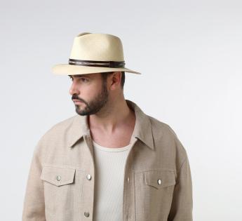 Chapeau panama bleu Stansfield