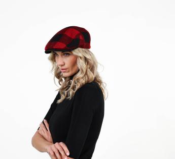 casquette carreau rouge noir Gally