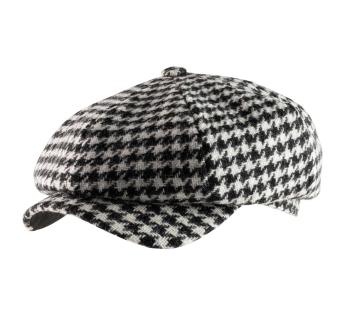 casquette tweed noir blanc Tokio Piodipolli