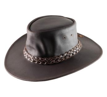 chapeau australien cuir Terry