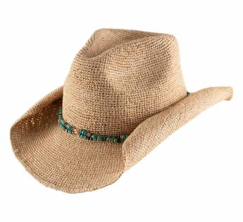 Chapeau cowboy raphia Kansas Raphia