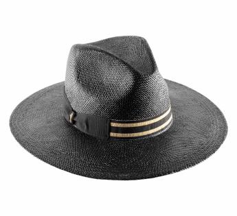 chapeau Noir bord long Soleroma 