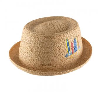 Surf Porkpie Rafia Stetson