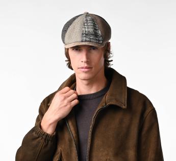 Casquette patchwork beige Dante