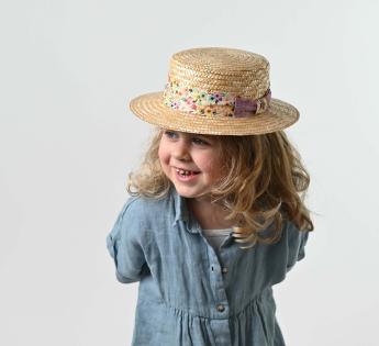 chapeau enfant canotier Nina