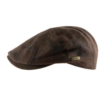 casquette beret cuir Taranto Cuir Vieilli