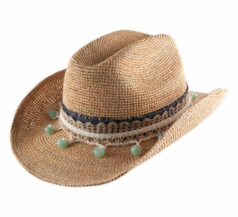 Chapeau de cow-boy paille Cowboy Raffia