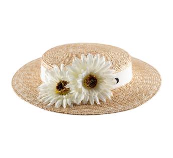 Chapeau canotier à fleurs Gondolero Coco
