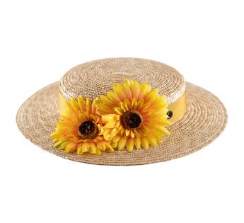 Chapeau canotier à fleurs Gondolero Coco