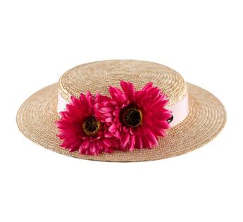 Chapeau canotier à fleurs Gondolero Coco
