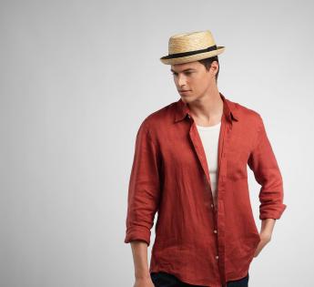 Chapeau porkpie paille fine Classic Porkpie Paja