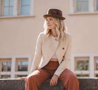 chapeau porkpie marron Dante