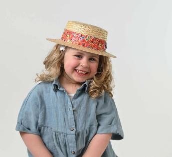 chapeau enfant canotier Nina