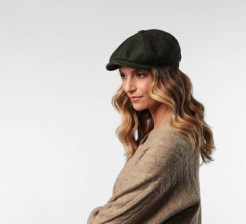 Casquette laine Stetson Hatteras Dark Paisley Flat Cap