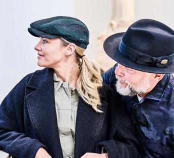 Casquette plate Stetson Berneray  Harris Tweed
